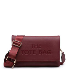 Tilly 'The Tote Bag' Fold Over Zip Top Design Bag - Burgundy