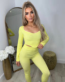 Miesha Corset Style Gym Set - Yellow