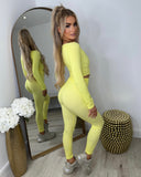 Miesha Corset Style Gym Set - Yellow