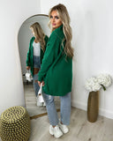 Melissa Mid Length Cardigan - Bottle Green