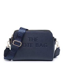 Esme Multi Zip 'The Tote Bag' Cross Body Bag - Navy