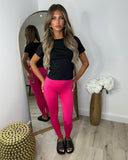 Briony Bum-Scrunch Seamless Leggings - Fuchsia