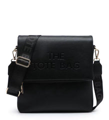 Roma 'The Tote Bag' Fold Over Zip Top Design Bag - Black