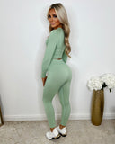 Caprice Long Sleeve Gym Set - Mint Green