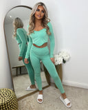 Miesha Corset Style Gym Set - Mint