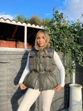 Remi Padded Short Gilet - Khaki